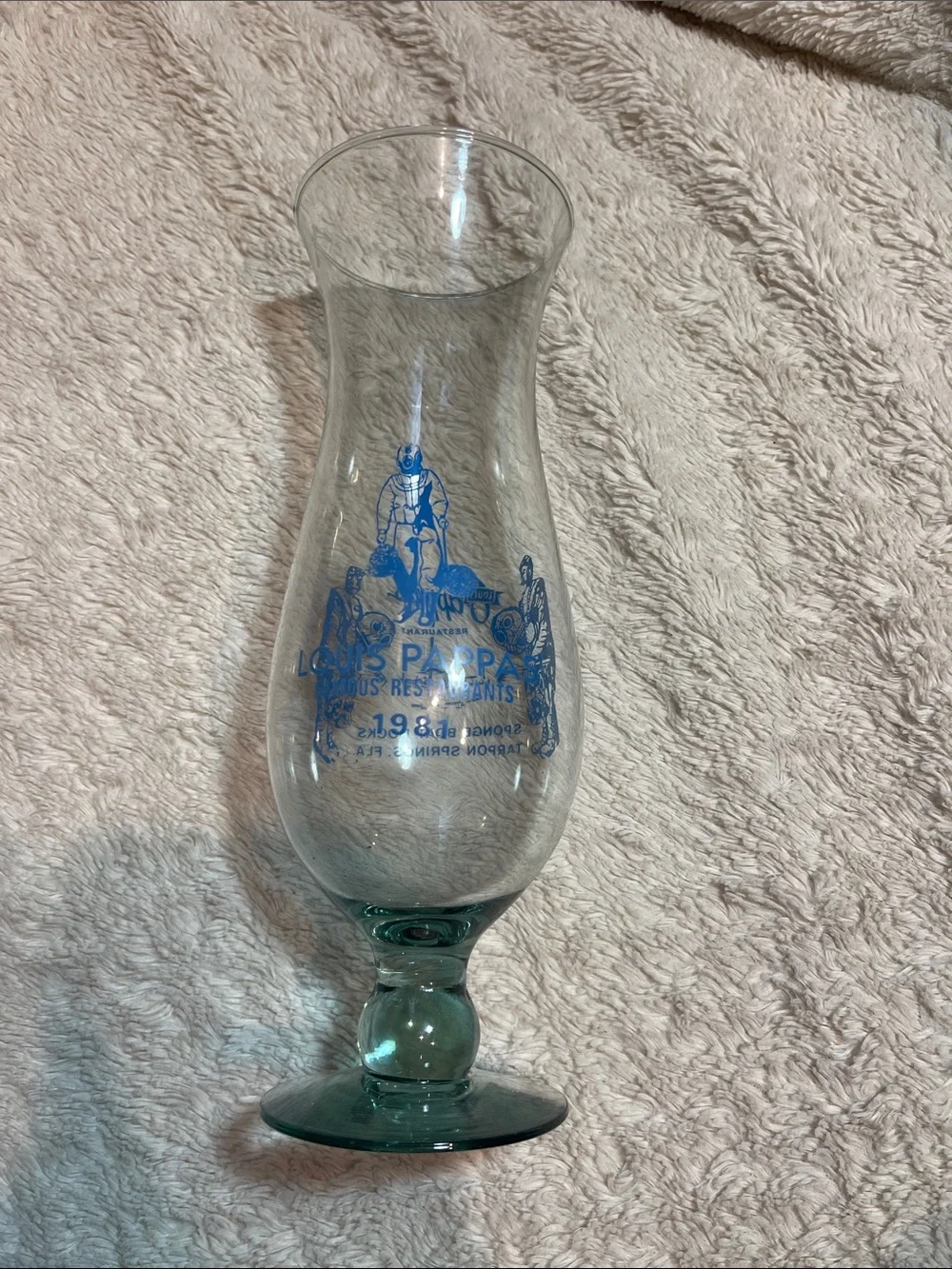 Louis pappas 1981 hurricane glass